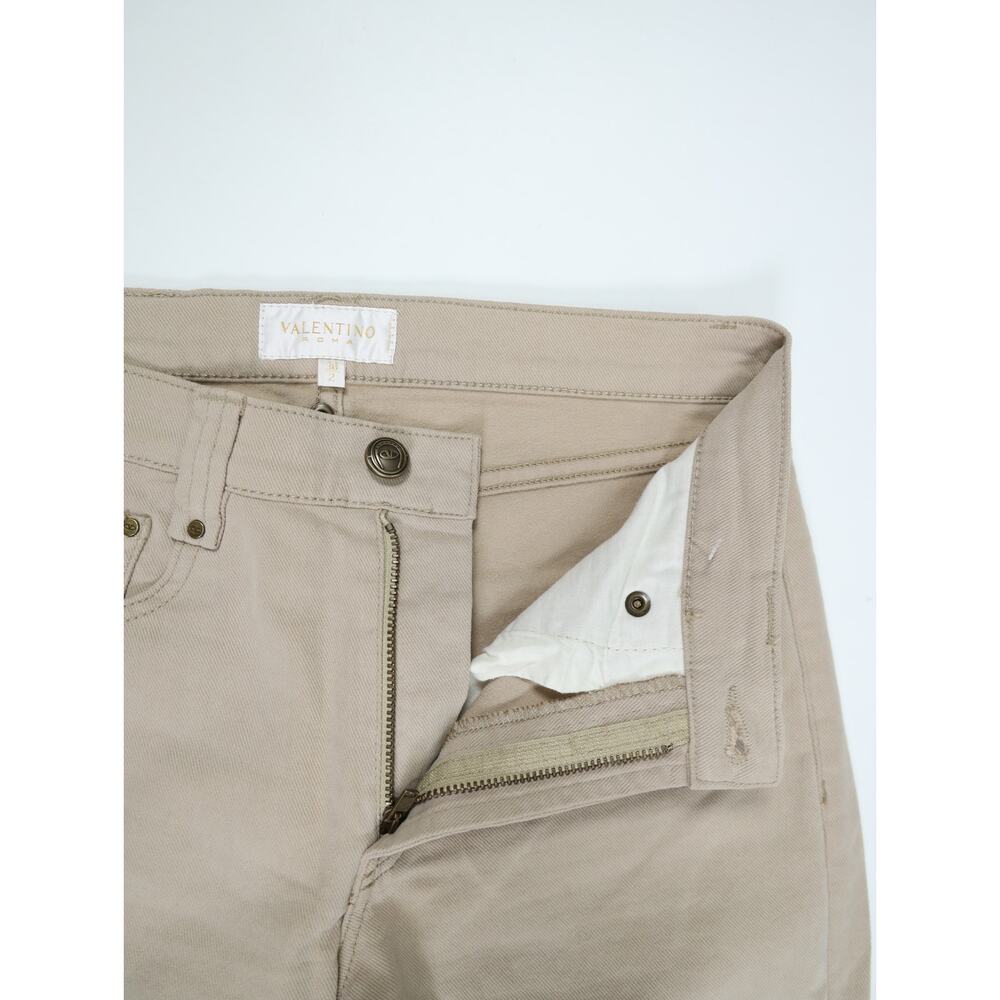 Vintage Valentino Roma Made in Italy Taupe Bootcut Stretch Jeans Size 38 US 2 - Picture 4 of 13
